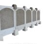 Capac stalp gard piatră naturală spălată 300x300x75mm Casa si gradina ANDBAS SRL