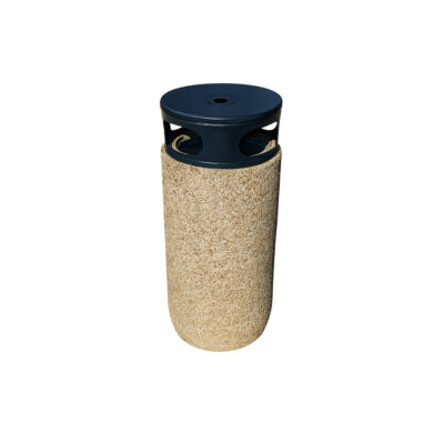 Cos de gunoi stradal din beton cu aspect de piatra naturala 53×88 cm