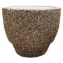Ghiveci rotund din beton cu aspect de marmura alba D 50 x (h) 50 cm Jardiniere - ghivece ANDBAS SRL