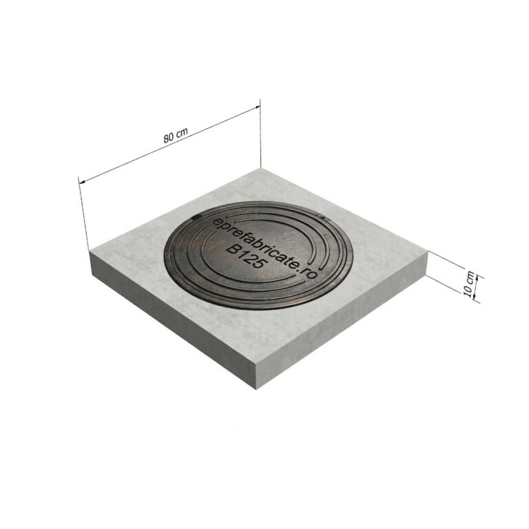 capac camin 80x80x10 B125