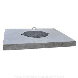 Capac camin din beton cu rama din fonta de 12.5 tone – diverse marimi Capace de camine din beton eprefabricate