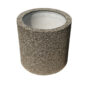 Ghiveci rotund din beton cu aspect de marmura alba D 50 x (h) 50 cm Jardiniere - ghivece ANDBAS SRL
