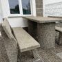 Set masa de sah cu doua scaune din beton Masa stradala din beton ANDBAS SRL
