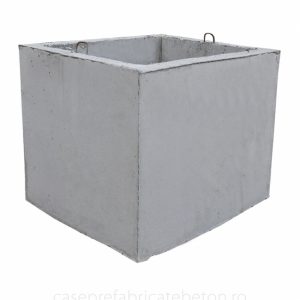 Camin patrat din beton – dimensiune interioara 80 x 80 cm Camine din beton eprefabricate