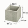 Camin de vane din beton prefabricat armat 200×150 cm Camine din beton rectangulare ANDBAS SRL