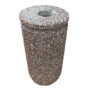Cos de gunoi stradal selectiv din beton cu aspect de marmura alba 38×70 cm Cos gunoi stradal ANDBAS SRL