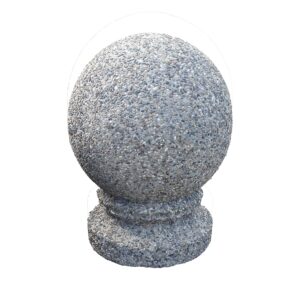 Bolard sferic cu picior din beton cu piatra naturala 45 cm Bolarzi - delimitatori eprefabricate
