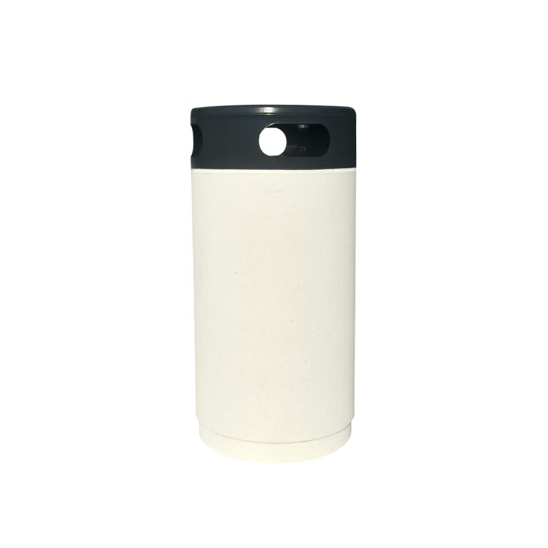 Cos stradal cu aspect de marmura alba din beton 53x88 cm