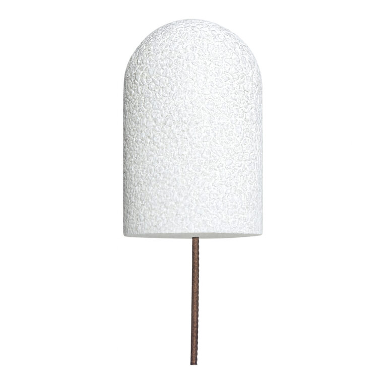 bolard delimitator din beton alb si marmura 25x40 cm