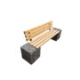 Banca din beton cu aspect de piatra naturala Gabriel 150 cm Banci stradale din beton ANDBAS SRL
