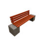 Banca din beton cu aspect de piatra naturala Gabriel 150 cm Banci stradale din beton ANDBAS SRL